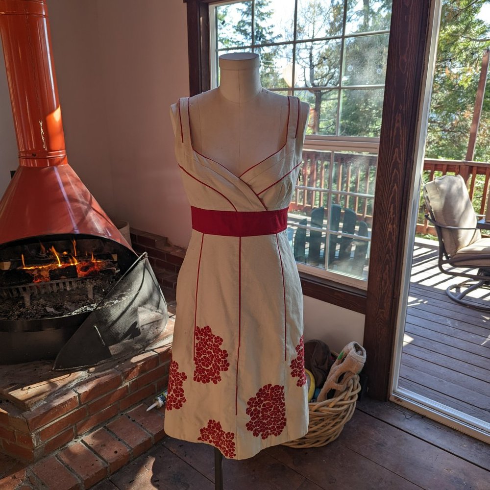 Anthropologie Floreat embroidered dress